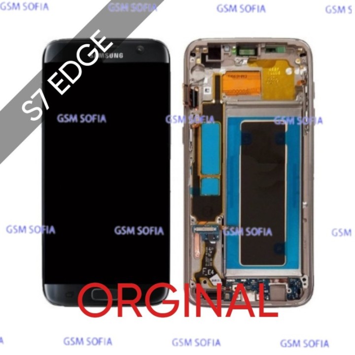 Pantalla Completa Original con marco para Samsung Galaxy S7 Edge / G935 - Negro