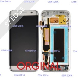 Pantalla Completa Original con marco para Samsung Galaxy S7 Edge / G935 - Plata