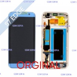 Pantalla Completa Original con marco para Samsung Galaxy S7 Edge / G935 - Azul