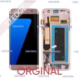 Pantalla Completa Original con marco para Samsung Galaxy S7 Edge / G935 - Rosa