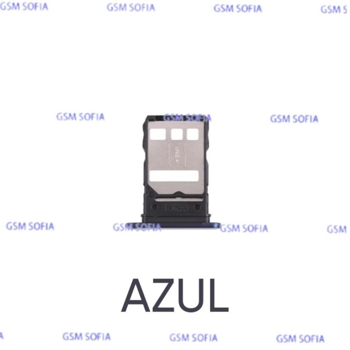 Bandeja sim Para Huawei honor X20 / Nova 8i / Honor 50 Lite - Azul