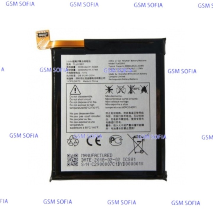 Batería TLp029D1 / TLp029D7 / TLp029DA para Alcatel 3 5052D / Alcatel 5 5086D / Alcatel 3L 5034 / Alcatel 3X 5058