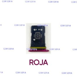Bandeja sim para OPPO Find X2 Neo / CPH2009 - Rojo