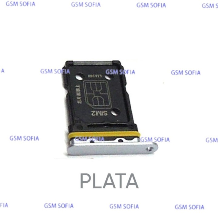 Bandeja sim para OPPO Realme GT / RMX2202 - Plata