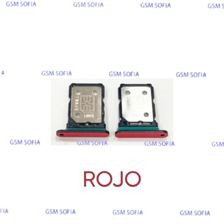 Bandeja sim para Oppo Reno 7 5G / CPH2371  - Rojo