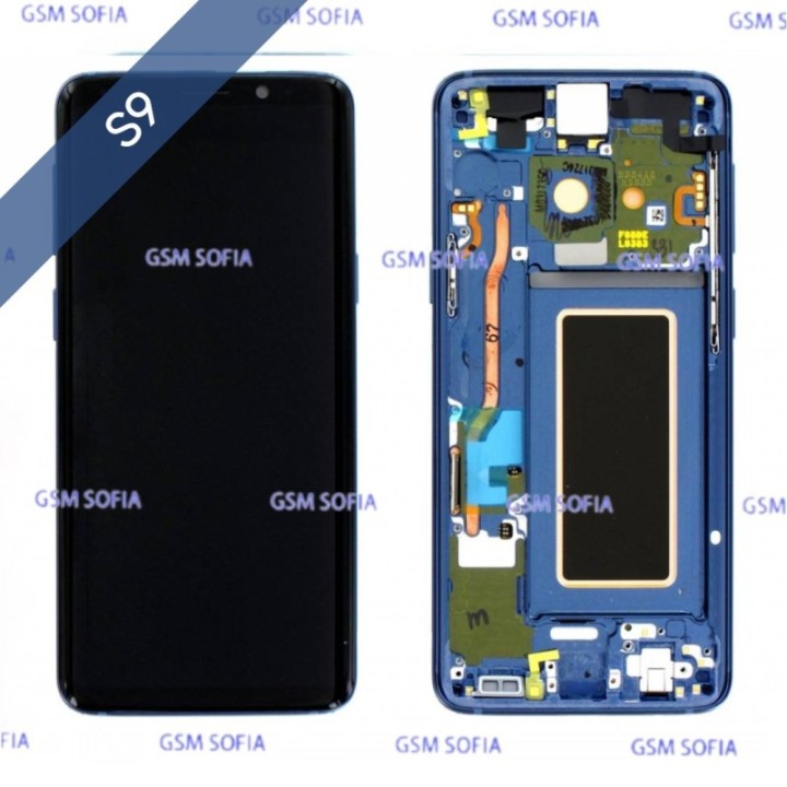 Pantalla Completa Ori AZUL con marco Para Samsung Galaxy S9