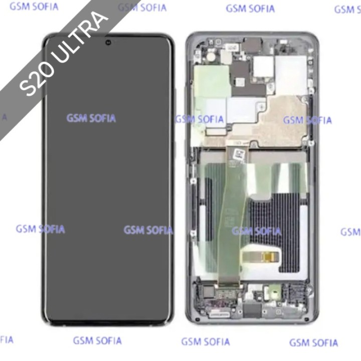 PANTALLA COMPLETA ORI CON MARCO SAMSUNG GALAXY S20 ULTRA / G988 - PLATA
