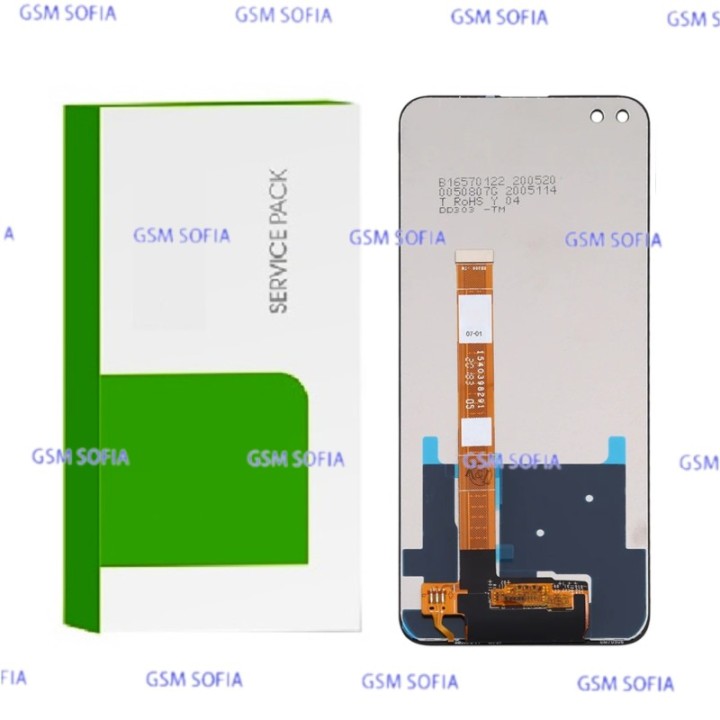 Servipack Caja Verde Pantalla completa ori sin marco Para OPPO Reno 4z 5G