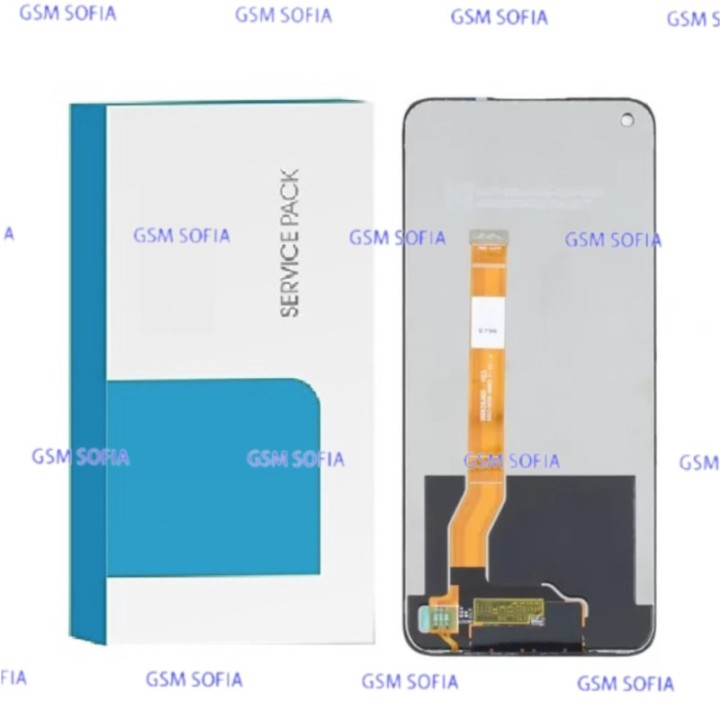 Servipack Caja Azul Pantalla completa ori sin marco Para OPPO Realme 5 5G
