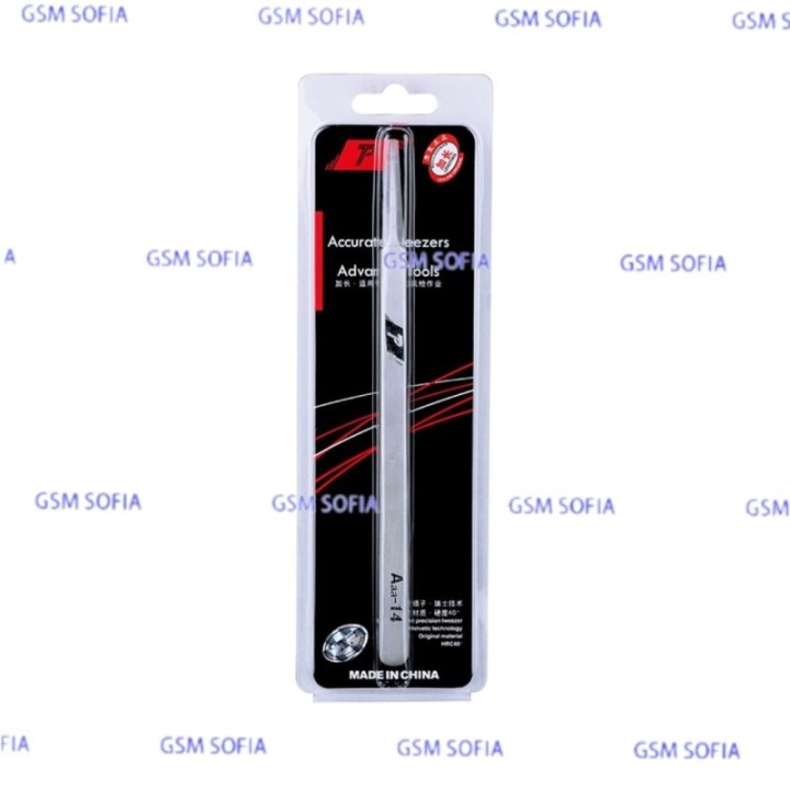 PINZA DE PRECISION DE ACERO INOXIDABLE PARA REPARACION DE MOVILES AAA-14