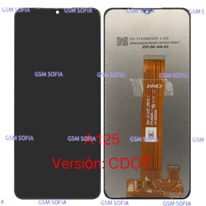 Pantalla completa ori Servupack sin marco para Samsung Galaxy A125 version CDOT