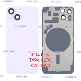 TAPA TRASERA ALTA CALIDAD CON SOPORTE Y LENTE DE CAMARA PARA IPHONE 14 Plus - MORADO