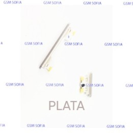 PULSADOR LATERAL / BOTON POWER + VOLUMEN EXTERNA PARA SAMSUNG GALAXY A73 5G / A736 - PLATA
