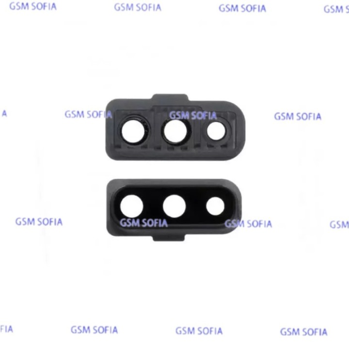 Lentes con embellecedor para Samsung Galaxy A70 / A705 - Negro