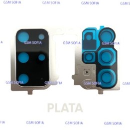Lentes con embellecedor para Samsung Galaxy S20 plus /G985 - Plata
