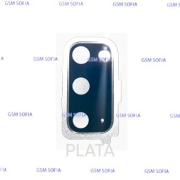 Lentes con embellecedor para Samsung Galaxy S20 /G980 - Plata