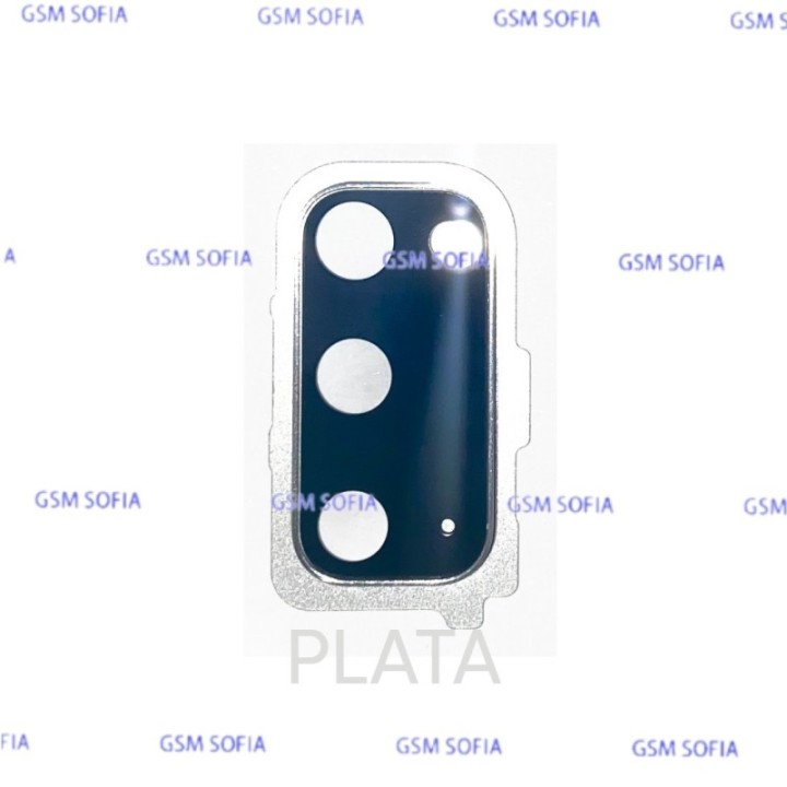 Lentes con embellecedor para Samsung Galaxy S20 /G980 - Plata