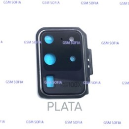 Lentes con embellecedor para Samsung Galaxy S20 Ultra /G988 - Plata