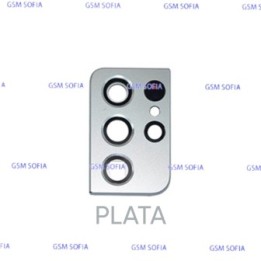Lentes con embellecedor para Samsung Galaxy S21 Ultra /G998 - Plata