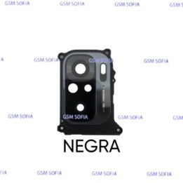 Lentes con embellecedor para Redmi Note 10S / M2101K7BG / Redmi Note 10 4G M2101K7AI  - Negro