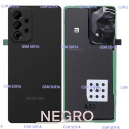 Tapa trasera con lente para Samsung Galaxy A53 5G / A536 - Negro