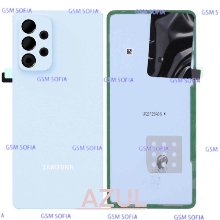 Tapa trasera con lente para Samsung Galaxy A53 5G / A536 - Azul