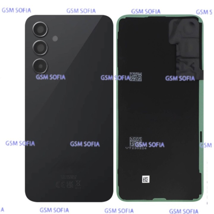 Tapa trasera con lente para Samsung galaxy A54 5G / A546 - Negro