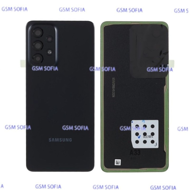 Tapa trasera con lente para Samsung Galaxy A33 5G / A336 - Negro