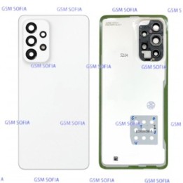 Tapa trasera con lente para Samsung Galaxy A33 5G / A336 - Blanco