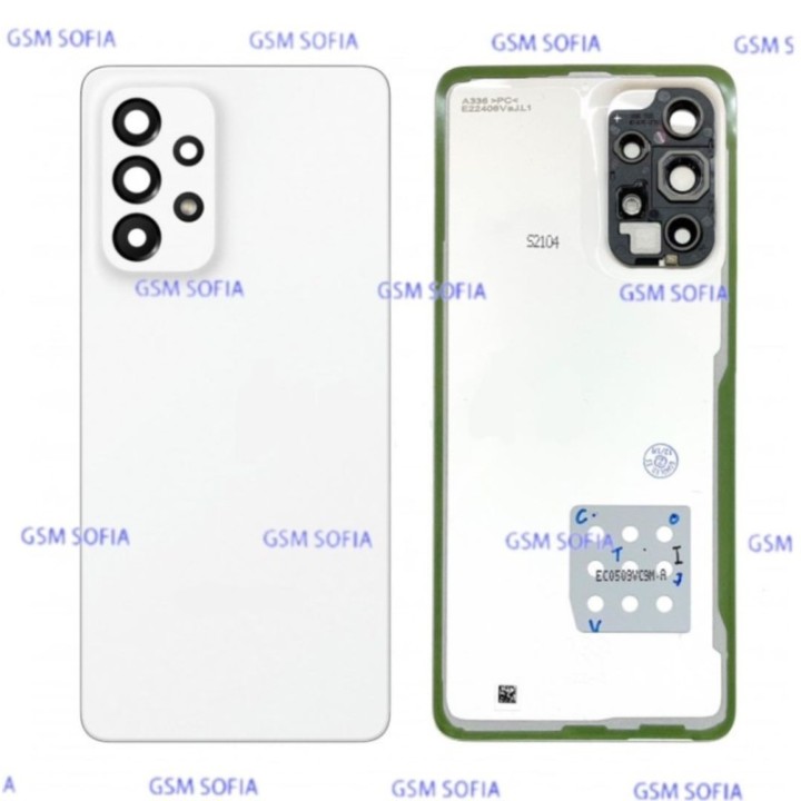 Tapa trasera con lente para Samsung Galaxy A33 5G / A336 - Blanco