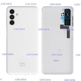 Tapa trasera con lente para Samsung Galaxy A13 5G / A136 - Blanco