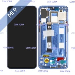 Pantalla completa ori con marco para Xiaomi Mi 9  - Azul