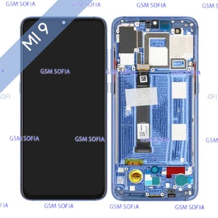 Pantalla completa ori con marco para Xiaomi Mi 9  - Azul