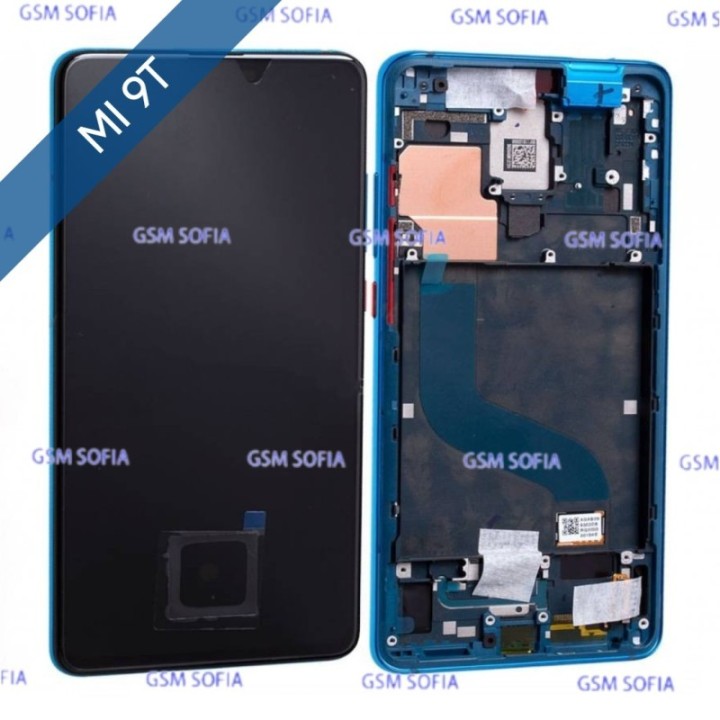 Pantalla completa ori China con marco para Xiaomi Mi 9T / Mi 9t Pro  - Azul