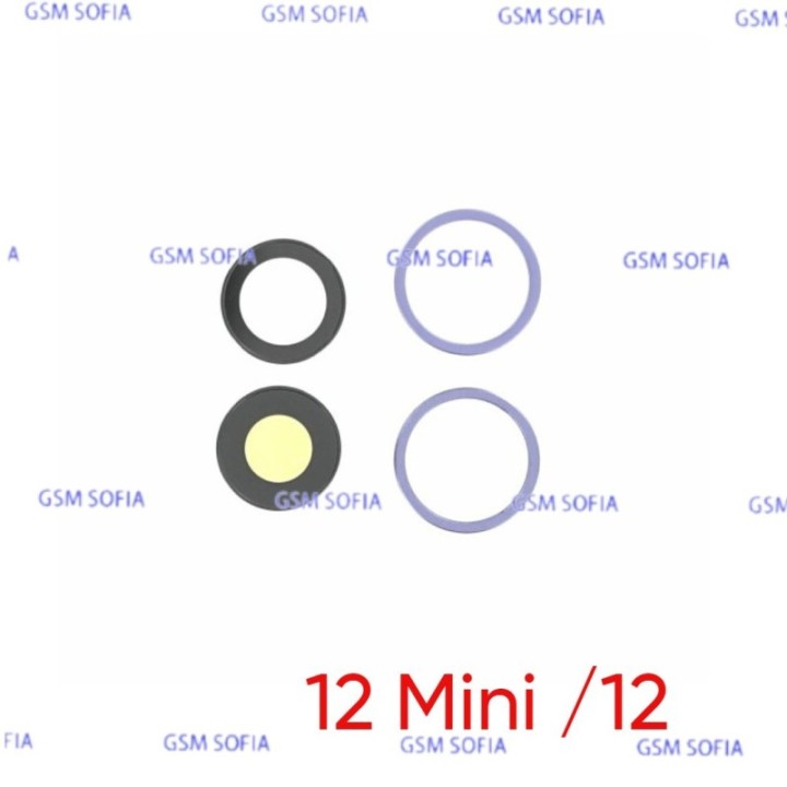 Embellecedor o marco de lente Para  IPhone 12 / IPhone 12 Mini   - Lila