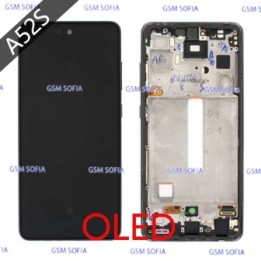 Pantalla completa oled con marco Para Samsung Galaxy A52s / A52 5G / A52 4G - Negro