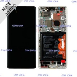 Pantalla Completa Ori con marco Para Huawei Mate 40 Pro - Plata