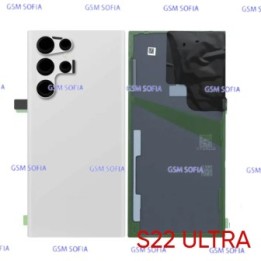Tapa Trasera Con lente   Para Samsung Galaxy S22 Ultra / S908 - Blanco