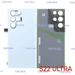 Tapa Trasera Sin lente Para Samsung Galaxy S22 Ultra / S908 - Azul