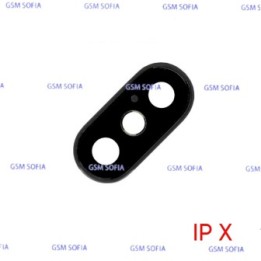 Embellecedor o marco de lente Para IPhone X  - Negro