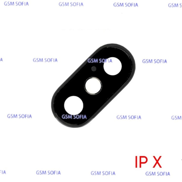 Embellecedor o marco de lente Para IPhone X  - Negro