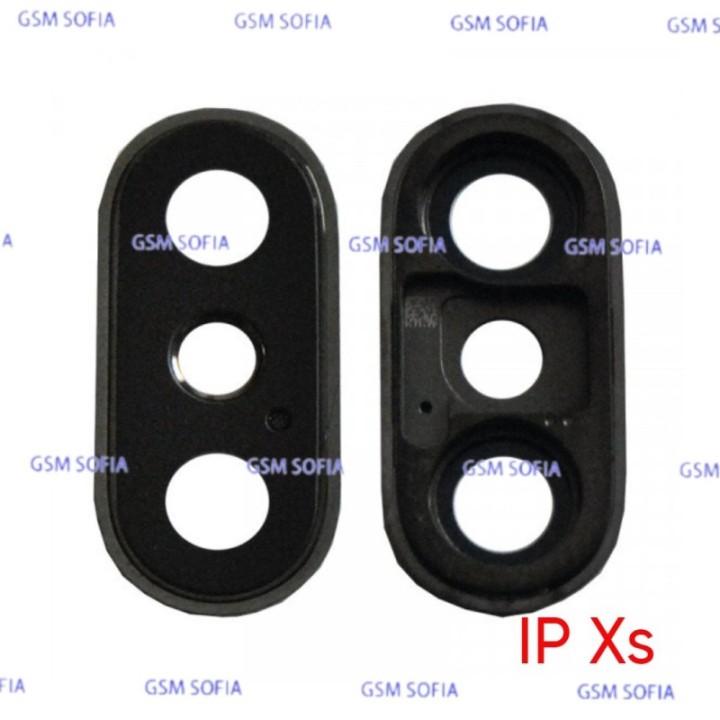 Embellecedor o marco de lente Para IPhone Xs  - Negro