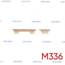 Botón lateral power + volumen  para Samsung Galaxy M33 5G / M336G   - Oro