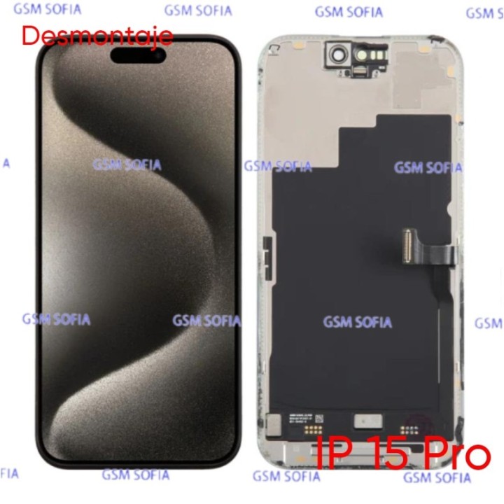 Pantalla Completa ori desmotaje con ic para Iphone 15 Pro