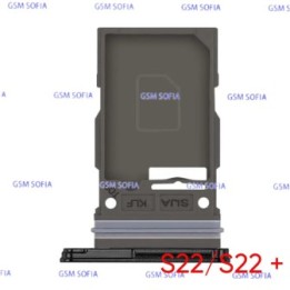 Bandeja Sim+Micro SD  para Samsung Galaxy S22 S901 / S22 Plus S906 - Negro