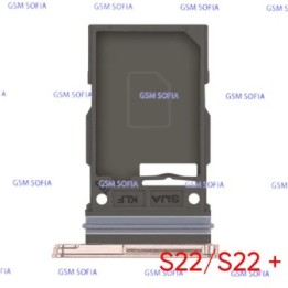 Bandeja Sim+Micro SD  para Samsung Galaxy S22 S901 / S22 Plus S906 - Oro Rosa