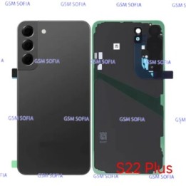 Tapa trasera con lente para Samsung Galaxy S22 Plus / S907 - Negro