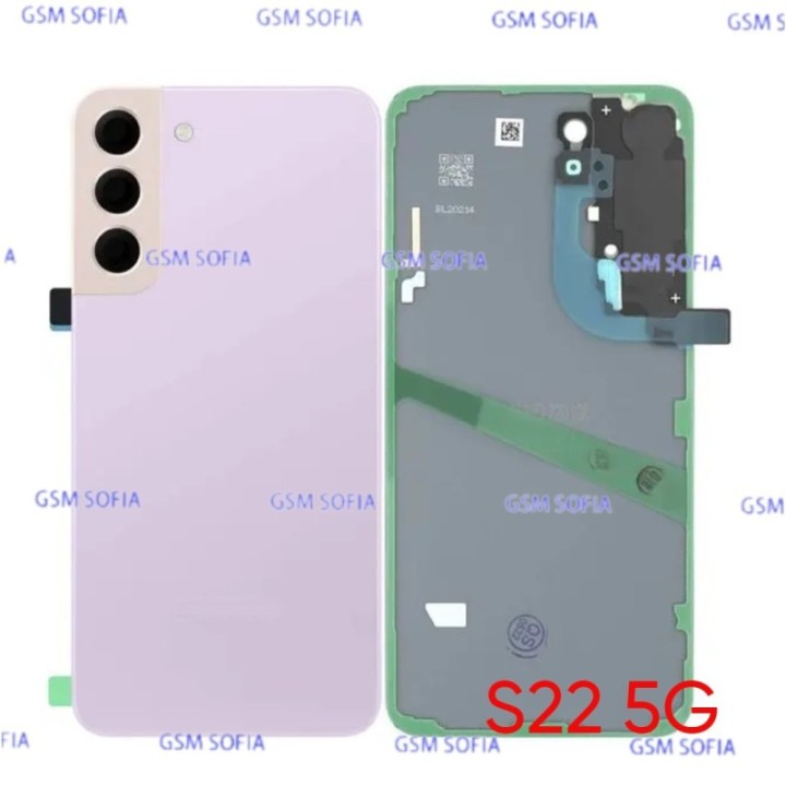 Tapa trasera con lente para Samsung Galaxy S22 / S901 - Morado