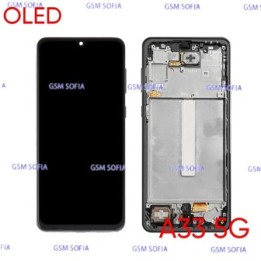 Pantalla completa oled con marco para Samsung Galaxy A33 5G / A336 - Negro