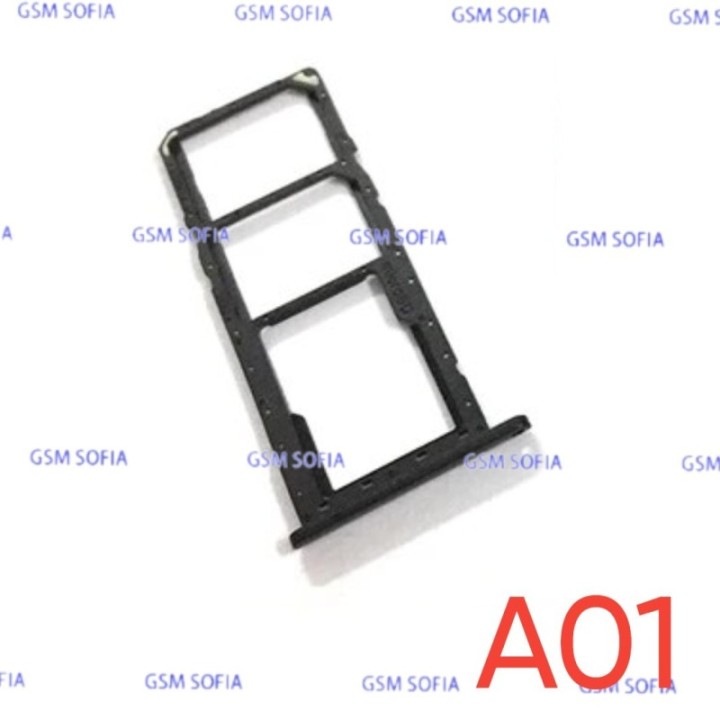 Bandeja Sim+Micro SD Para Samsung Galaxy A01 / A015 - Negro